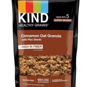 KIND Healthy Grain Cluster Flaxseed Cinnamon Oat Granola Healthy Snack Breakfast Replacement