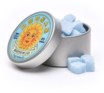 Xylitol Stone Peppermint Booster Refreshing Breath Removing Candy 70g, 70g, 1ea