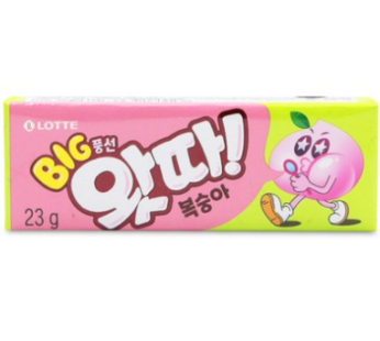 Lotte Confectionery Wattah Peach, 23g, 1ea