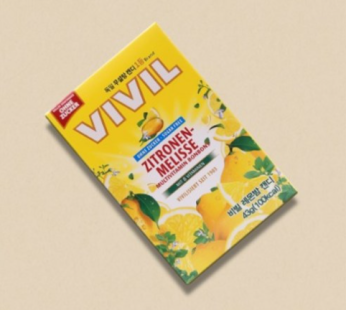 VIVIL Vivilcandy Lemon Balm 43g 1 Box German Sugar-Free Candy