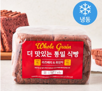 More delicious whole wheat bread raspberry black sesame (frozen), 550g, 1 piece