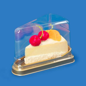 Piece of cake case high 9cm triangle transparent dessert case JP-370 100 pieces