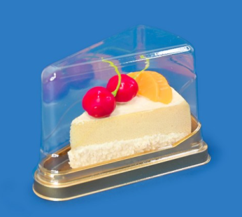 Piece of cake case high 9cm triangle transparent dessert case JP-370 100 pieces