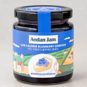 Andan Jam Low Calorie Blueberry Compote, 220g, 1 piece