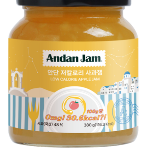 Andan Jam Low Calorie Apple Jam, 380g, 1 piece