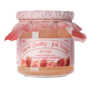 Jolynuage Premium Domestic Flat Peach Jam, 280g, 1 piece