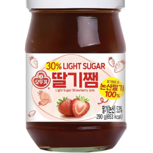 Ottogi Light sugar strawberry jam, 290g, 1 piece