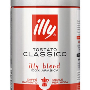 Illy Classico Roasted Mocha Ground Coffee, Moka Pot, 250g, 1pc