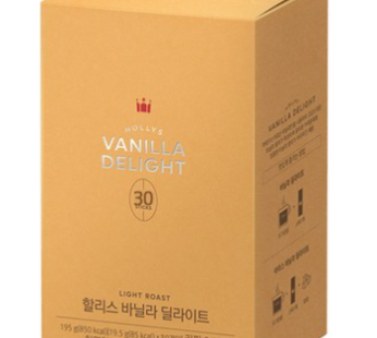 Hollys Vanilla Delight Latte Powder 19.5g, 19.5g, 30ea, 1ea