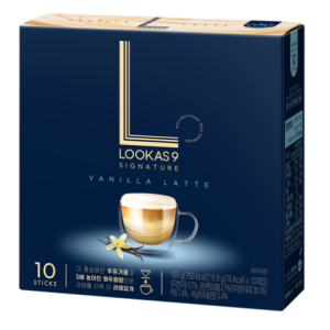 Lucas Nine Signature Vanilla Latte Powder, 16.9g, 10ea