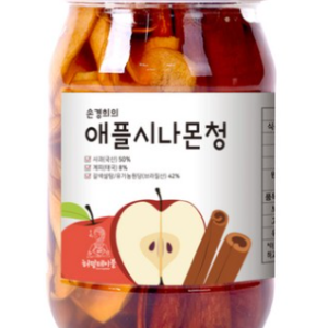 Humming Table Apple Cinnamon Cheong (Organic Farm Handmade Cheong) Cheongsong Apple, 500g, 1 pack, 1 piece