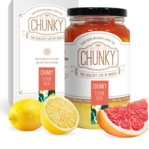 Chunky Homemade Lemon Grapefruit Juice Fruit Juice Ade Tea Blending Tea Citron Rush