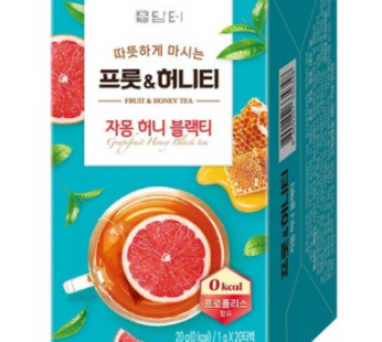 Damter Fruit & Honey Grapefruit Honey Black Tea, 1g, 20ea, 1ea