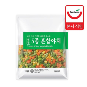 1kg frozen 5 kinds of mixed vegetables (peas, carrots, corn, green beans, soybeans)