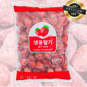 1kg (100 pieces) of high-sugar, additive-free, 100% frozen strawberries, 1kg, 1 piece