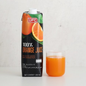 UFC 100% orange juice 1L (UFC 100% orange juice), 1L, 2 pcs