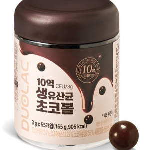 Duolac 1 Billion Live Lactic Acid Bacteria Choco Ball 55p, 165g, 1ea