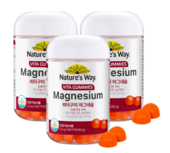 Nature’s Way GC녹십자웰닝비타구미 마그미 오랑맛 192g, 80탁, 3개