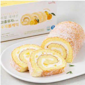 Fresh Today Fresh Refrigerated Real Goheung Yuja Handmade Roll Cake, 270g, 1 piece