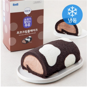 Easy-to-digest Milk Chocolate Cream Roll Cake (Frozen), 380g, 1 piece