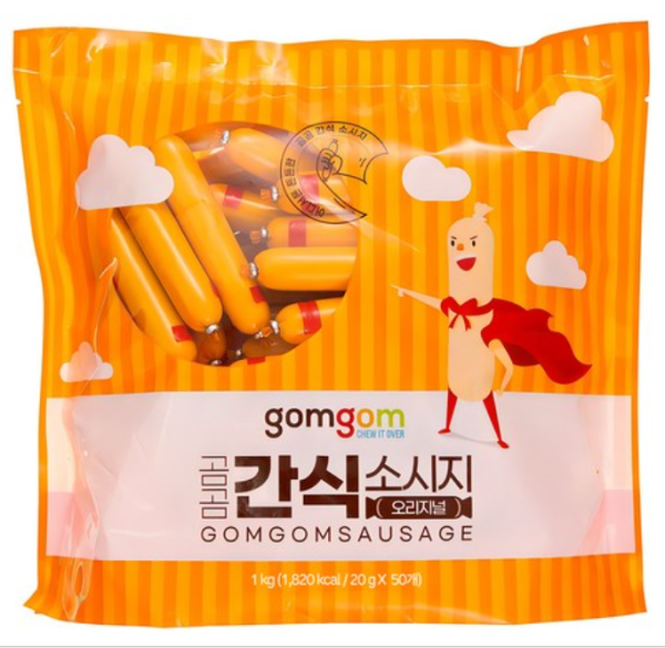 Gomgom Snack Sausage Original, 1kg, 1pc