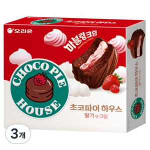 Orion Choco Pie House Strawberry & Cream, 408g, 3ea