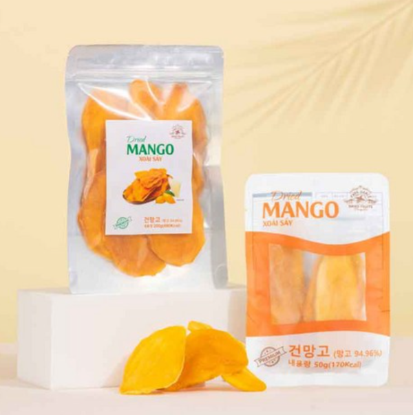 Paveglas Vietnam 95% flesh Golden Dried Mango Dried Slices Malang Snack Recommendation, 50g, 5pcs