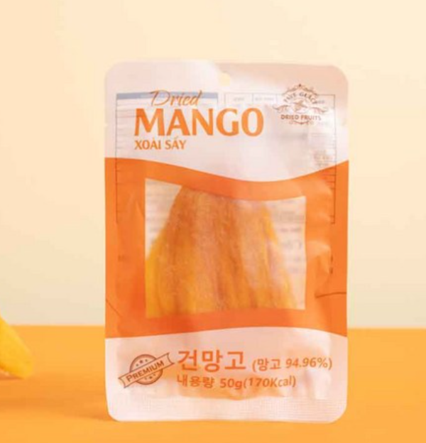 Paveglas Vietnam 95% flesh Golden Dried Mango Dried Slices Malang Snack Recommendation, 50g, 5pcs - Image 3