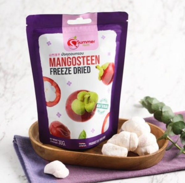 Factory Freeze-dried Mangosteen No Additives 100% Made in Thailand, 30g, 1pc