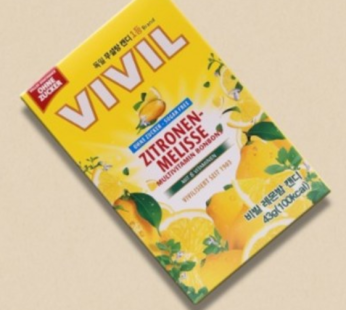VIVIL Vivilcandy Lemon Balm 43g 1 Box German Sugar-Free Candy
