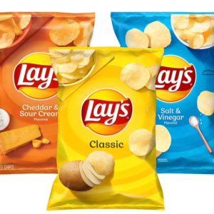 Lay’s Classic + Salt & Vinegar + Cheddar & Sour Cream Potato Chips, 184.2g, 1 Pack