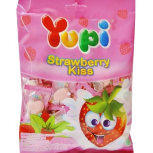 Yupi Gummy Candy Strawberry Kiss 110gr, 110g, 1pc