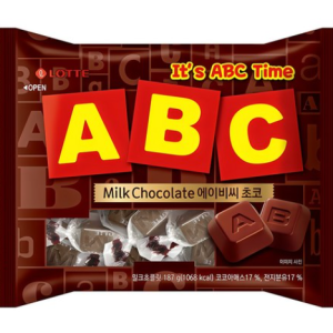 Lotte Wellfood ABC Chocolate, 187g, 3ea