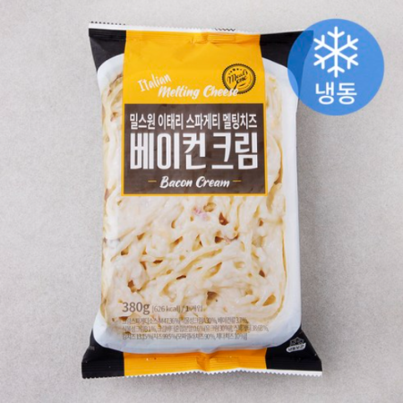 Mills One Italian Spaghetti Melting Cheese Bacon Cream (Frozen), 380g, 1 piece