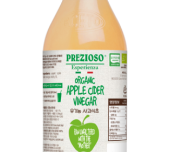 Prezioso Organic Asabi Apple Cider Vinegar, 1L, 1 ea