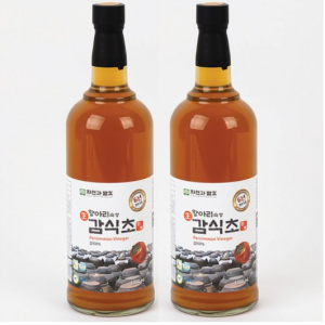 Natural Fermentation 6-year aged natural fermented persimmon vinegar 1 liter jar aged glass bottle