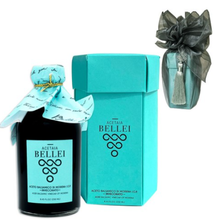 "Bellei Modena Balsamic Vinegar IGP Premium Wrapping Gift Set Shopping Bag Included "
