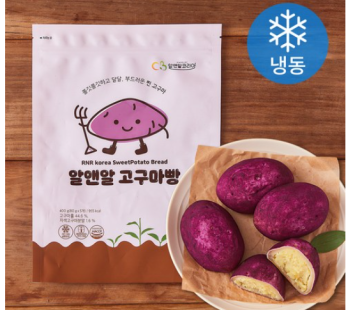 R&R Korea Sweet Potato Bread 5 Pack (Frozen), 400g, 1 Piece