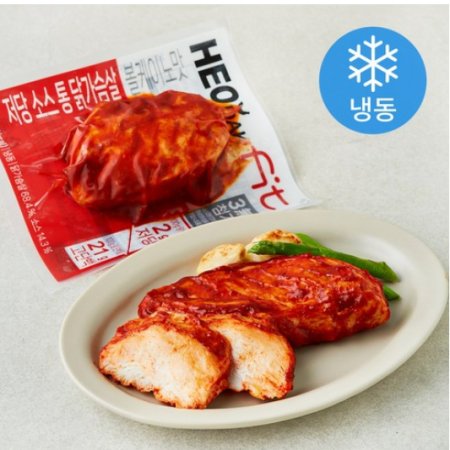 Heo Dak FIT Low Sugar Source Whole Chicken Breast Volcano Flavor (Frozen), 100g, 5 pcs