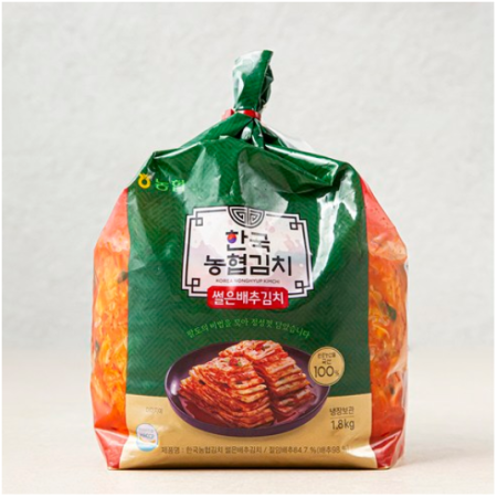 Korean Nonghyup Kimchi Sliced ​​Cabbage Kimchi, 1.8kg, 1 piece