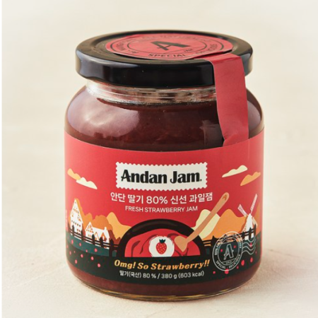 Organic strawberry jam made with dad and grains 220g, 220g, 1 piece