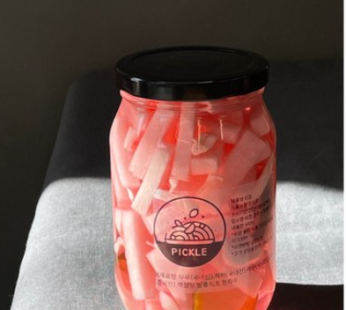 Gyeongju Pickle Homemade Pickle Radish Cucumber Red Cabbage Lemon 500g, 500ml, 1pc
