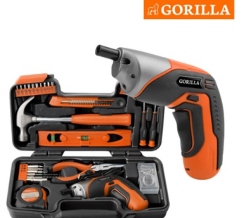 Gorilla 3.7V Home Tool Set 74pc GO4SD Hand Tools Industrial Portable Multipurpose