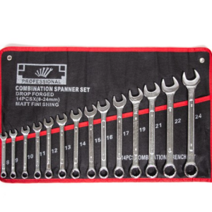 ZIO-BIZ Spanner Wrench Set 14pcs / Open Wrench Hex Wrench Combination Wrench Spanner Double-ended Double-ended Wrench Gear Wrench Hand Tool