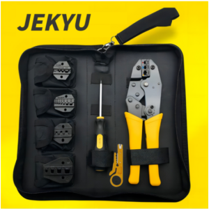 (JK) Terminal Crimping Machine 5-piece Set PG Shinju Flat Penhole Sleeve Crimping Terminal Connector Professional Wiring Wire Connection