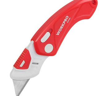 WorkPro Low Cost Plastic Quick Change Utility Knife WP211004, 1pc