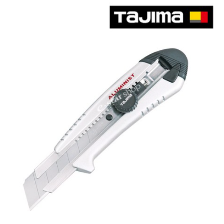 Delitools Black Metal Non-Slip Cutter Knife 18mm Aluminum Autolock Work Knife, Black Aluminum Cutter..., 1pc