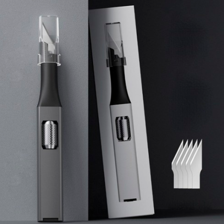 Art Knife Precision Cutting Craft Carving Knife, Modern Grey, 1pc