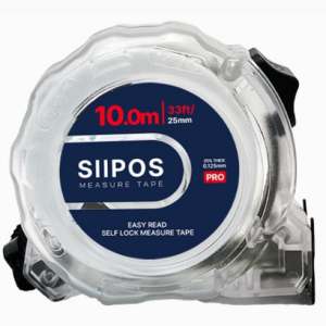 Siphos Fluorescent Tape Measure 10m Portable Waterproof Measuring Tape Professional