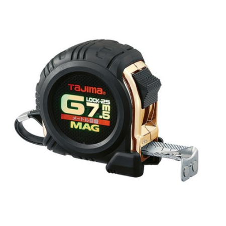 Tajima/GLM25-75/Double-sided magnetic tape measure/Magnetic hook/25mmx7.5M